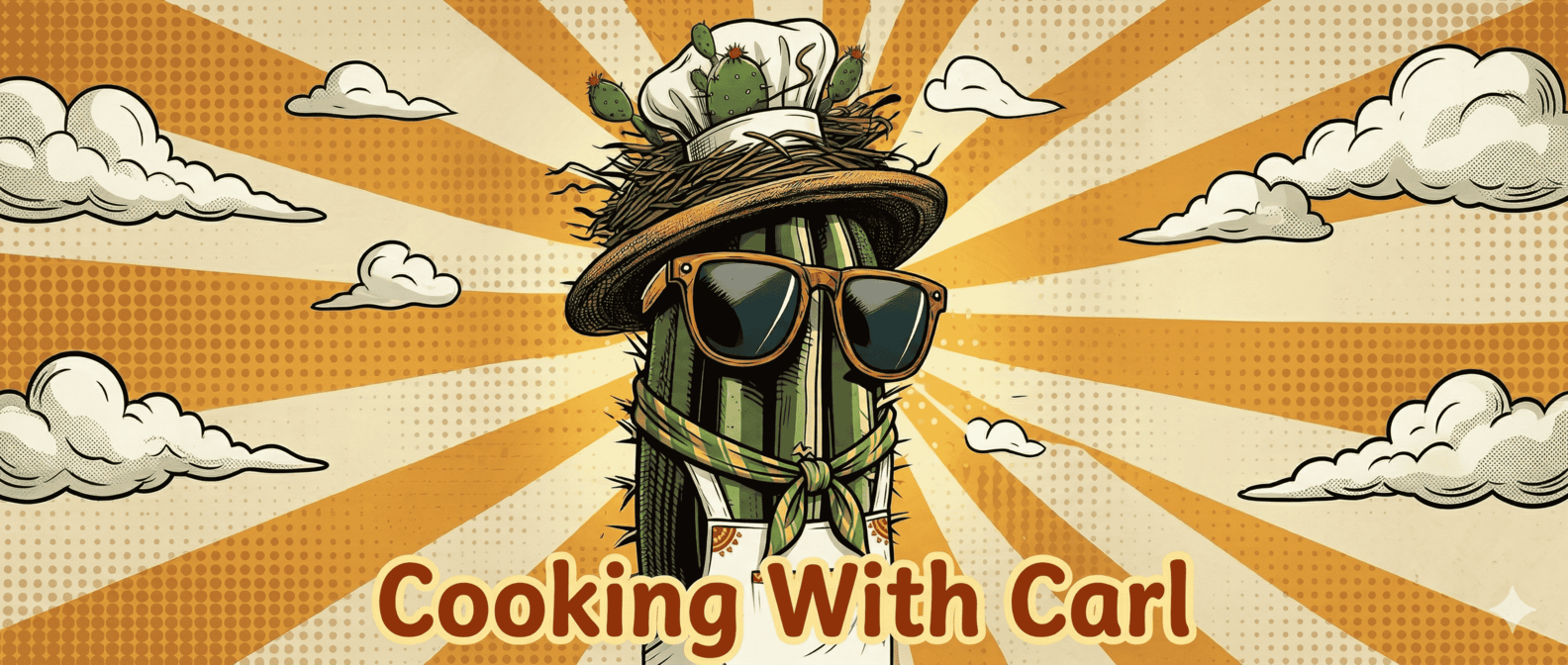 Cooking with Carl section banner.